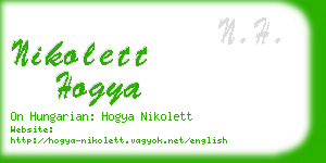 nikolett hogya business card